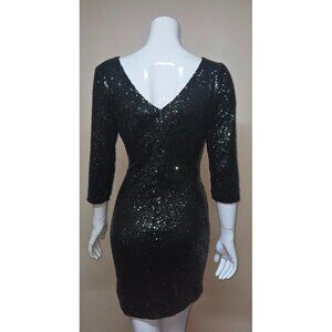 Gianni Bini Green Sequin Bodycon Cocktail Dress Women Size MED NEW Retail $129